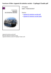 Appunti di statistica sociale