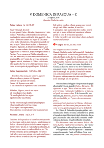 V DOM. DI PASQUA 24 aprile 2016 Quando Giuda fu uscito