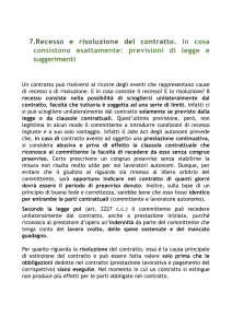 Recesso e risoluzione del contratto. In cosa consistono
