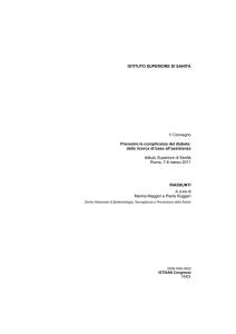 Riassunti - Istituto Superiore di Sanità