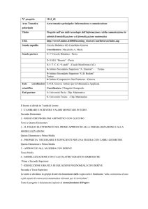 Progetto sull`uso delle tecnologie dell