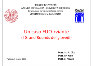 Un caso FUO-rviante - Università di Padova