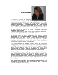 Velleda Bolognari professore straordinario all`Universit di Lecce