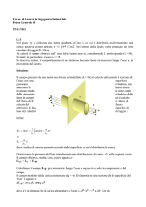 Corso di Laurea in Ingegneria Industriale Fisica Generale II