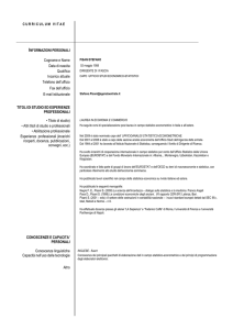 Curriculum - pdf - Agenzia delle Entrate
