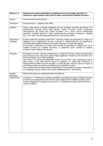 Misura n. 2 Realizzare un`analisi quantitativa e qualitativa dei casi di