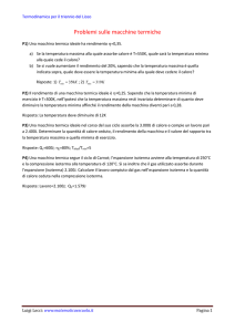 Problemi sulle macchine termiche