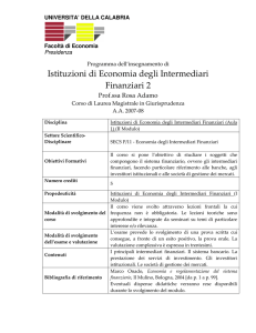 Istituzioni di Economia degli Intermediari Finanziari 2
