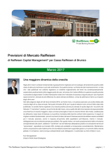 Previsioni di Mercato Raiffeisen Marzo 2017