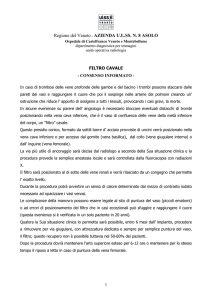 filtro cavale - consenso informato