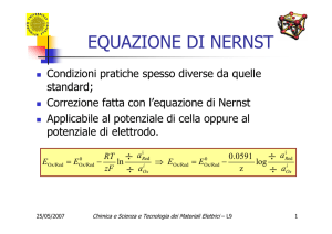 Elettrochimica: Equazione di Nernst, Batterie e Diagrammi di Fase