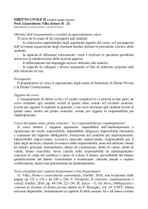 Diritto civile II RZ prof. Gianroberto Villa