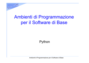 Esercitazione Python Liste e metodi