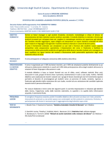 universita` di catania - Dipartimento di Economia e Impresa