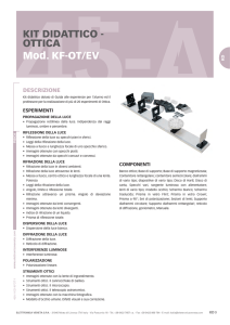 kf-ot/ev - kit didattico per lo studio dell`ottica