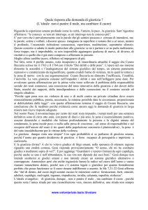 Quale risposta alla domanda di giustizia ? (L`ideale non è punire il