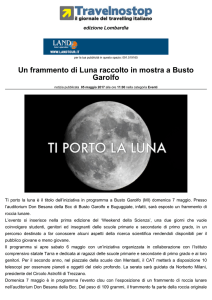 Un frammento di Luna raccolto in mostra a Busto