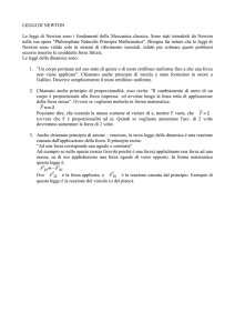 leggi di Newton