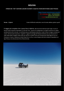 TOUR BOLIVIA 4×4 strada del Che-salar di Uyuni