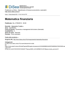 Matematica finanziaria