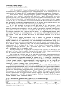 I sacerdoti stranieri in Italia A cura del Centro Studi e Ricerche Idos