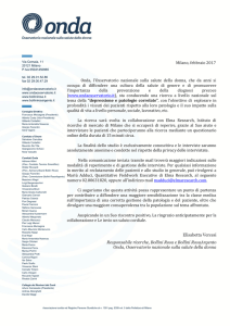 lettera di presentazione della ricerca