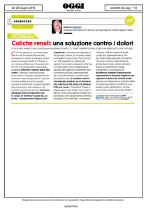 Coliche renali: una soluzione contro i dolori