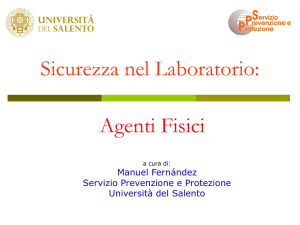 Sicurezza nel Laboratorio: Radiazioni ionizzanti