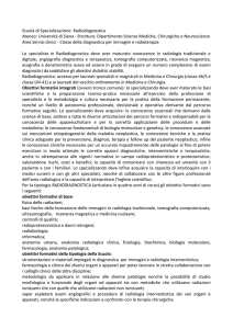 Scuola di Specializzazione: Radiodiagnostica Ateneo: Università di