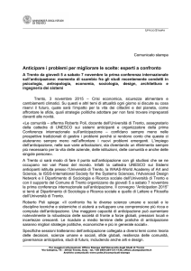 cs Anticipation - Università di Trento