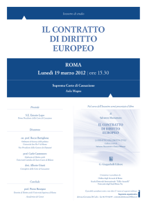 il contratto di diritto europeo