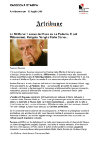 RASSEGNA STAMPA Lo Strillone: il sesso del Duce su La Padania