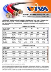 Guida alle Specifiche di Lunghezza e Sezione Cavi