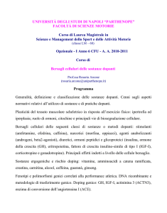 Bersagli cellulari delle sostanze dopanti