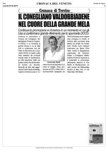il conegliano valdobbiadene nel cuore della grande mela