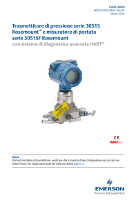 Trasmettitore di pressione serie 3051S Rosemount™ e