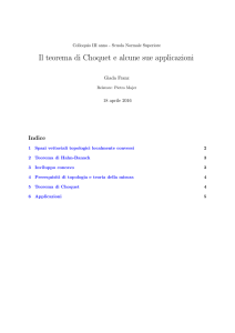 Il teorema di Choquet e alcune sue applicazioni