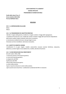 Programma di Scienze 3D 2016