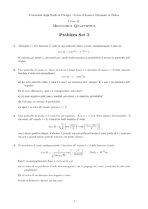 Esercizi di Meccanica Quantistica 3