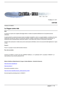 La lingua come rete