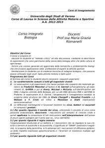 Anatomia I - univr dsnm - Università degli Studi di Verona