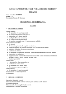 MAT 1A - Liceo Classico
