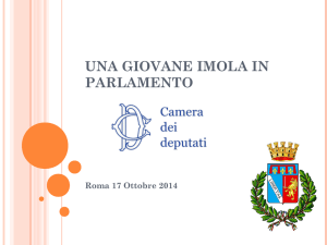 Una giovane Imola in Parlamento