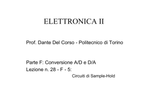 Circuiti Sample/Hold: Conversione A/D e D/A