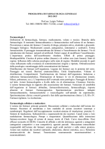 Farmacologia generale MEDICINA 2012 2013