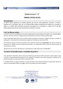 FIBROSI CISTICA IN PCR