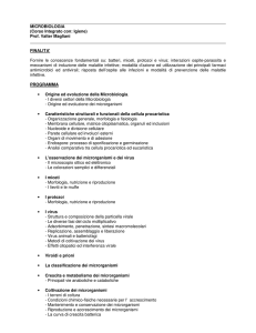 MICROBIOLOGIA - Università degli Studi di Parma