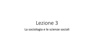 Lezione 3 la nascita della sociologia