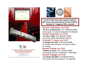 Il Cinema tra Storia e Poesia
