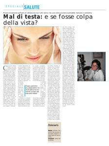 Mal di testa: e se fosse colpa della vista?